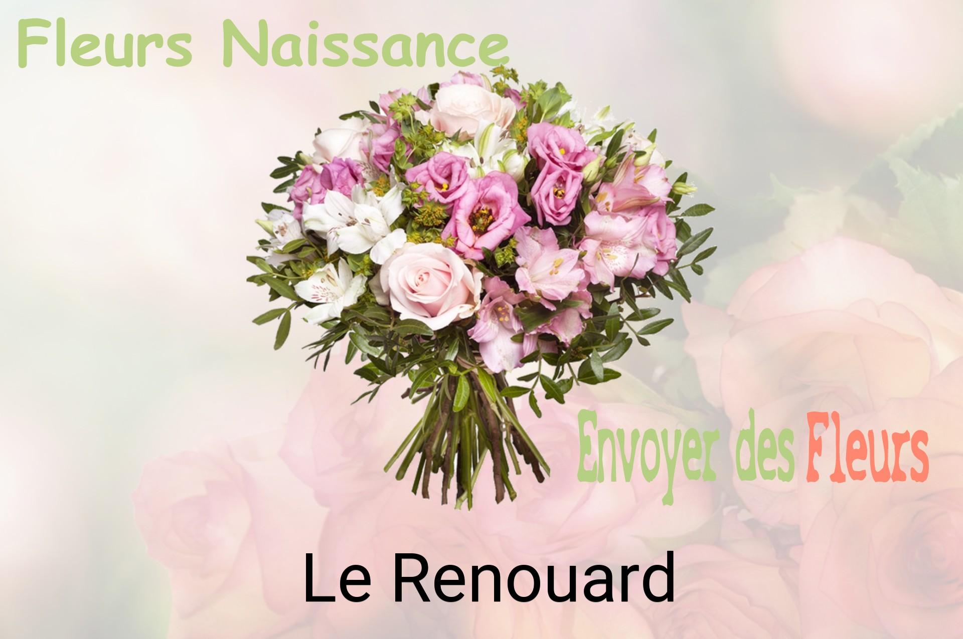 Bouquet de fleurs de naissance livré à Le Renouard